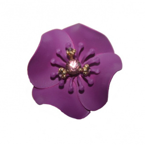 CERCEI RAFINATI cu design de flori colorate,nuanta de mov,auriu,gri,rosu