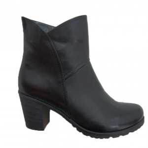 Cizma casual , neagra, toc gros mat BO-2258-TC