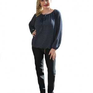 Pantalon comod de zi cu buzunare in spate, gri inchis, masura mare