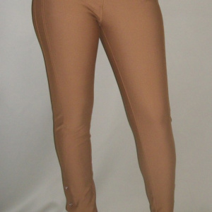Pantaloni casual, maro cu bretele detasabile