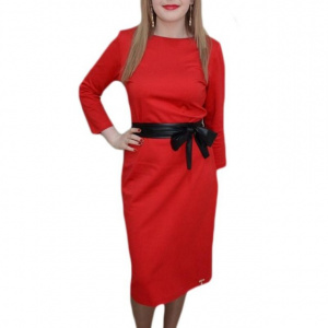 Rochie deosebita, rafinata, de culoare rosie, cu nasturi in spate