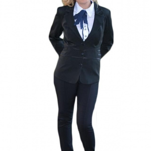 Sacou masura mare, culoare neagra, model casual-elegant