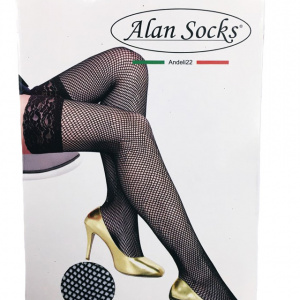 Ciorap pantalon cu model deosebit tip plasa si banda adeziva