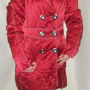 Jacheta rafinata, de culoare rosie cu cusaturi albe JA-2460-AL