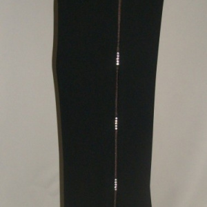 Pantaloni lungi, croi larg pe picior, de culoare negri
