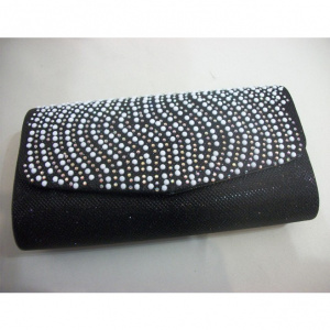 Poseta shic, cu perle mici decorative si strass-uri