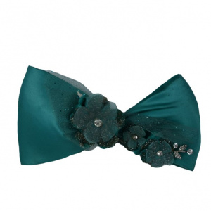 Accesorii pentru ocazie, tip fundita, de culoare negru, turcoaz