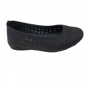 Balerin in tendinte fabricat din piele naturala cu model perforat