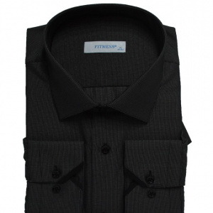Camasa barbateasca casual,model modern,dunga neagra la buzunare,nuanta de negru