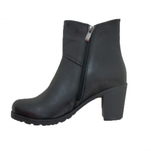 Cizma casual , neagra, toc gros mat BO-2258-TC