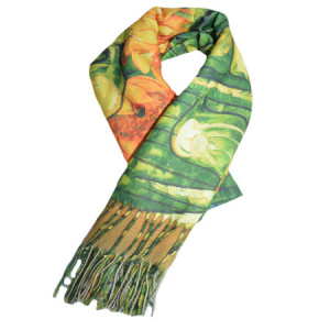 Esarfa Florence,model painted-nature,verde