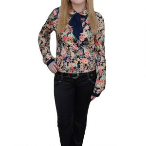 Pantalon casual, din saten , cu design modern, de culoare neagra