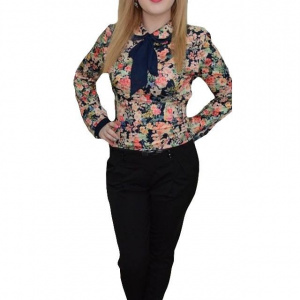 Pantalon elegant, cu talie inalta, design cambrat, nuanta neagra