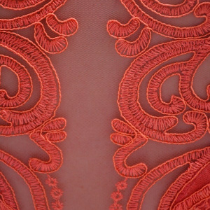 Rochie de ocazie, din material matlasat, de culoare corai