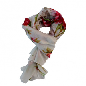 Esarfa casual cu forma clasica si design multicolor