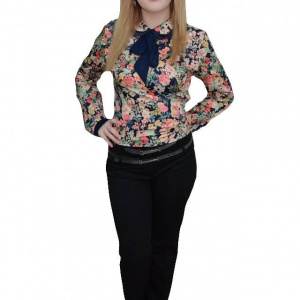 Pantalon fashion, model cu talie inalta, de culoare neagra