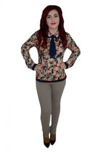 Pantalon simplu, de culoare gri, design simplu si drept