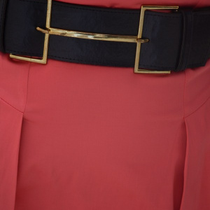 Rochie din saten corai, de ocazie