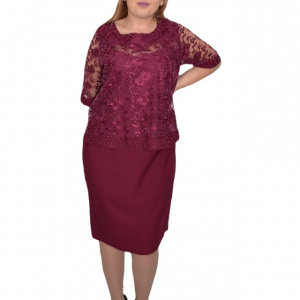 Rochie eleganta Arabella din dantela ,nuanta de mov