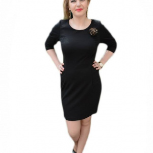 Rochie eleganta, cu fermuar in spate pe toata lungimea