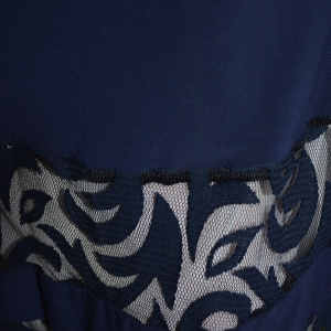 Rochie feminina, lejera, de nuanta bleumarin cu buzunare ascunse
