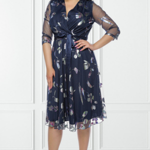 Rochie Rebeca Tulle Bleumarin