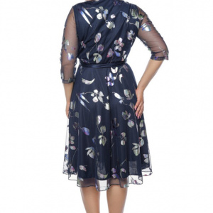 Rochie Rebeca Tulle Bleumarin