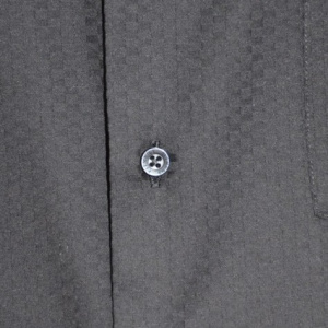 Camasa eleganta cu model de patratele in tesatura, neagra