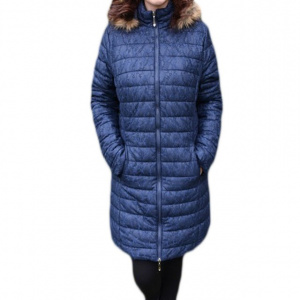 Jacheta deosebita, de culoare bleumarin, design dantelat fin