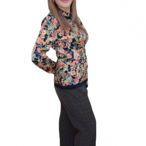 Pantalon lung, office, de culoare gri, disponibil in masuri mari