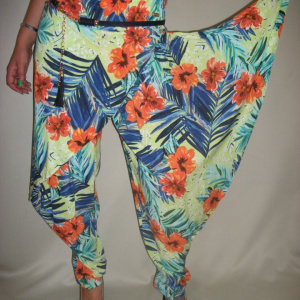 Pantalon modern, multicolor PA-1428-MC