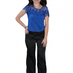 Pantalon vintage, nuanta de negru, buzunare apretate