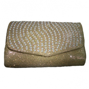 Poseta shic, cu perle mici decorative si strass-uri