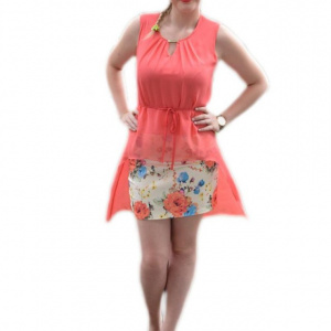 Rochie eleganta, doua suprapuneri de material,voal asimetric