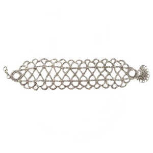 Choker cu aplicatii de strasuri