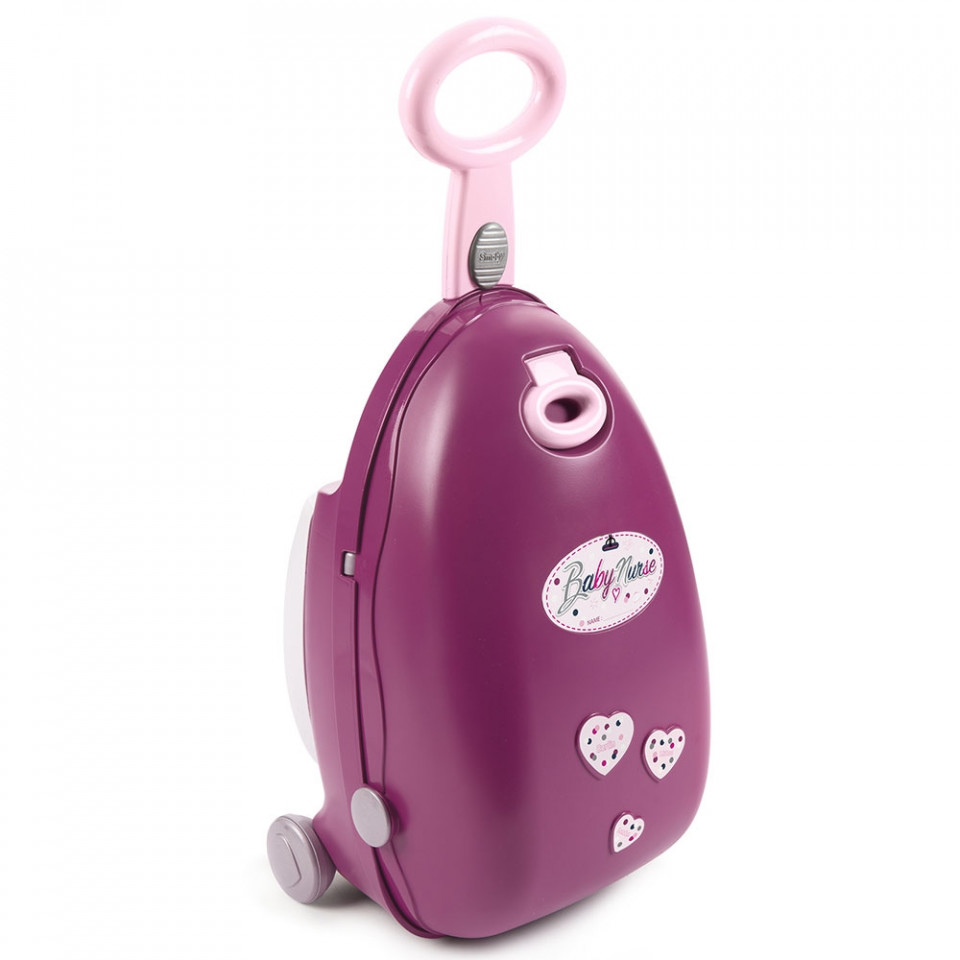 Valiza multifunctionala pentru papusi Smoby Baby Nurse 3 in 1