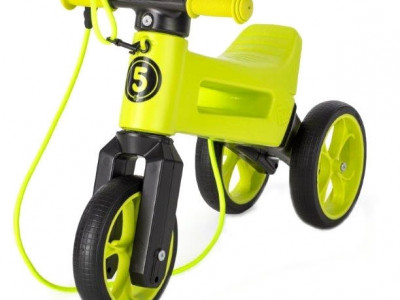 Bicicleta fara pedale Funny Wheels Rider SuperSport 2 in 1 Lime