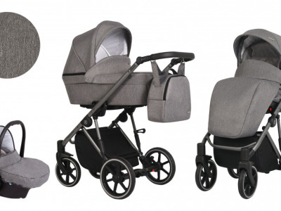 Carucior Kunert MOLTO 3 in 1 Grafit Jeans cadru grafit