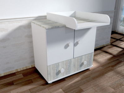 Comoda cu blat de infasat MyKids Happy Alb Ecru A428