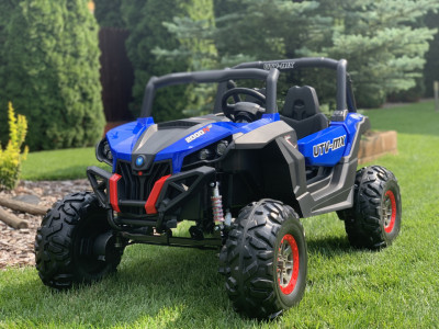 Masinuta electrica pentru copii cu 2 locuri, UTV BUGGY POWER 4×4 (XMX603) Albastru