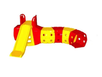 Tobogan cu tunel de joaca MyKids Rosu-Galben 01470/2