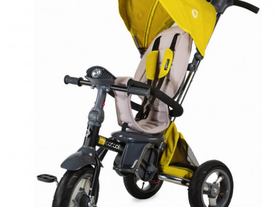 Tricicleta multifunctionala 4in1 cu sezut reversibil Coccolle Velo Air Mustar