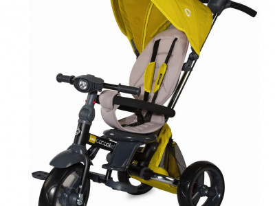 Tricicleta multifunctionala 4in1 cu sezut reversibil Coccolle Velo Mustar