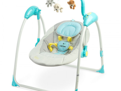 Leagan electric cu telecomanda Caretero LOOP Blue