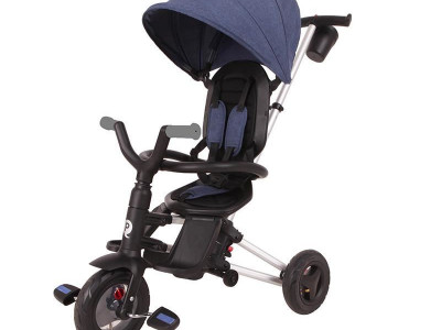 Tricicleta ultrapliabila Qplay Nova Air albastru inchis