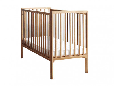 Woodies Stardust Vintage - Patut Bebe Din Lemn Masiv, 120 cm x 60 cm, Design Impunator, Confortabil, Rezistent
