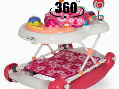 Premergator cu balansoar Coccolle Inizio Roz