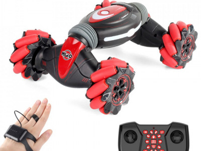 Masinuta cu telecomanda si senzor de control ( STUNT ) RED
