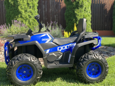 ATV electric cu telecomanda pentru copii Desert 900 (XMX607) albastru,4x4,roti EVA,12V10Ah