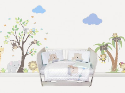 Lenjerie MyKids 4+1 Piese Teddy Ballon 120x60
